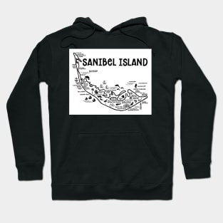 Sanibel Island Map Hoodie